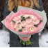 19 нежно-розовых ранункулюсов